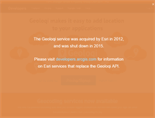 Tablet Screenshot of developers.geoloqi.com